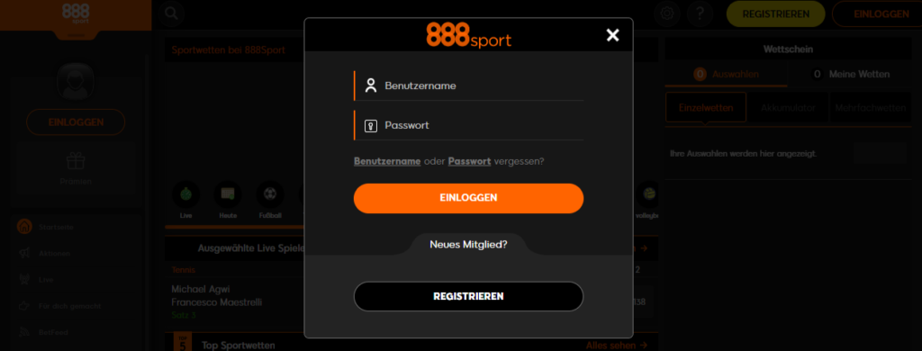 888Sport Entrar